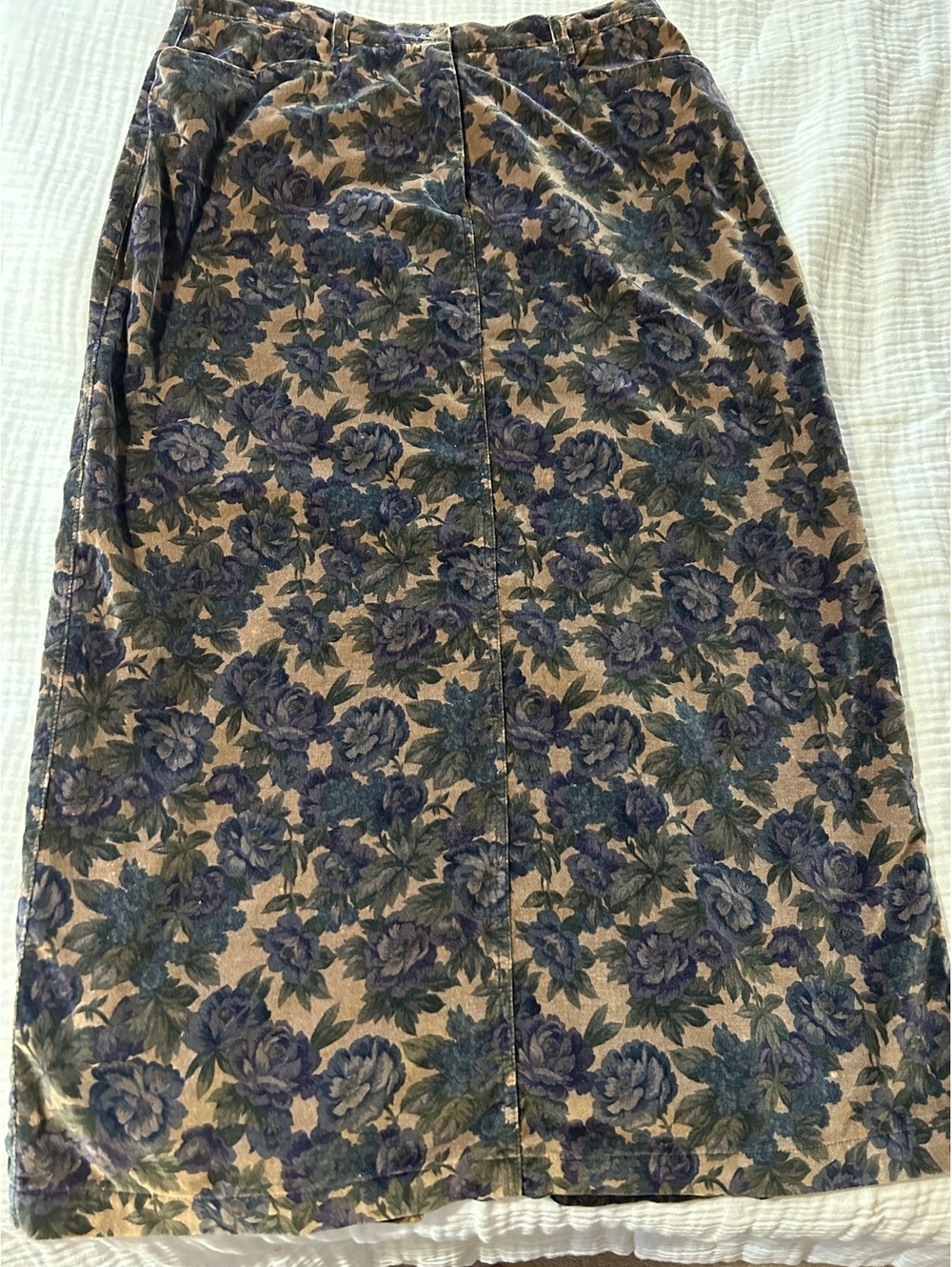 Vintage Jones New York Velvet Floral Skirt